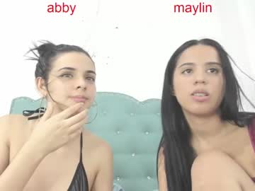 couple These Girls Are Your Sex Cam Fans When You Push Tokens with abby_maylin29